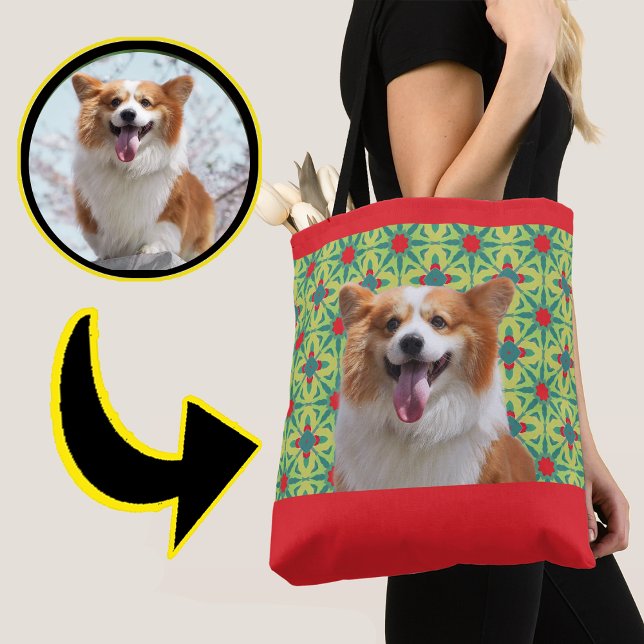 Personalized First Pet Photo Gifts Dog Lover Mom   Tote Bag (Creator Uploaded)
