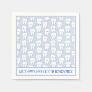 Personalized First Tooth Paper Napkin