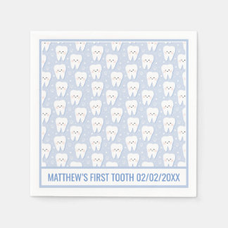 Personalized First Tooth Paper Napkin