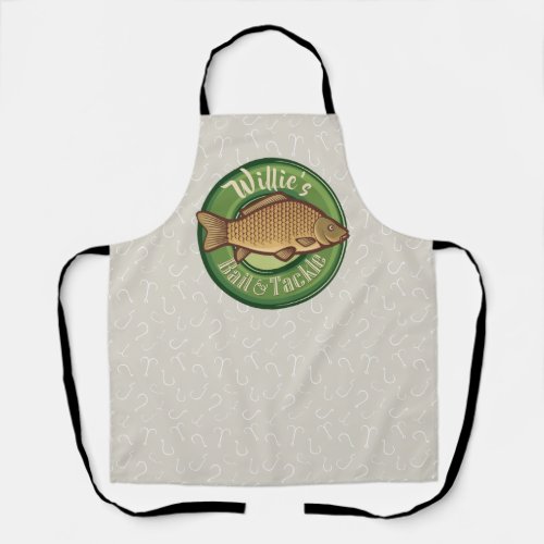 Personalized Fish and Tackle Shop Fishing Angler Apron