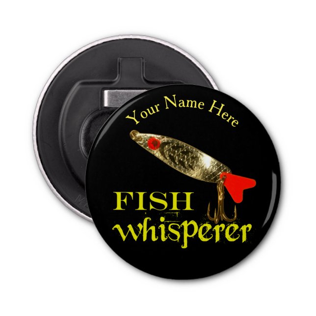 Personalized Fish Whisperer Bottle Opener (Front)