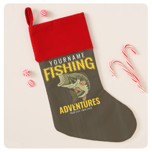 Personalized Fisherman's Christmas stocking