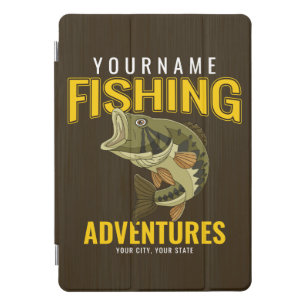 Personalized Fishing Adventures Bass Fish Angler iPad Pro Cover