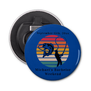 Personalized Fishing Bachelor Weekend  Bottle Opener