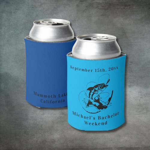 Personalized Fishing Bachelor Weekend Can Cooler