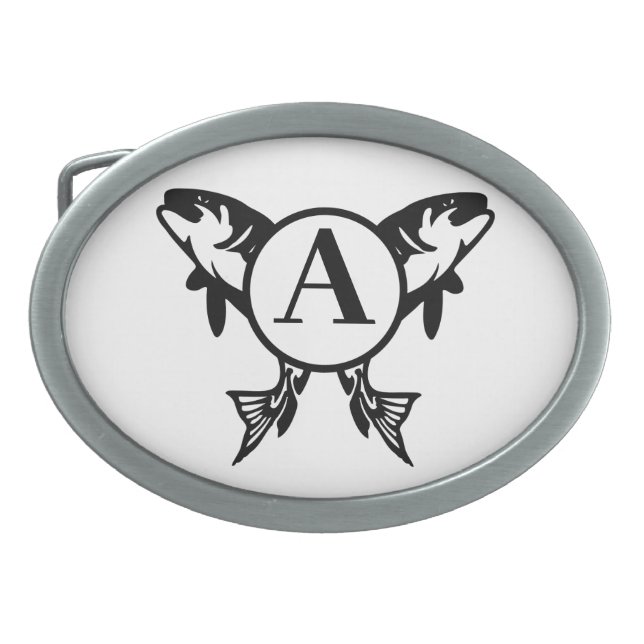 Personalized Fishing Belt Buckle (Front)