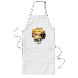 Personalized Fishing Catch 'Em, Cook 'Em, Eat 'Em Long Apron