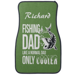 Personalized Fishing Dad Like Normal Dad Cooler Car Floor Mat