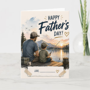 Personalized Fishing Father’s Day Greeting Card