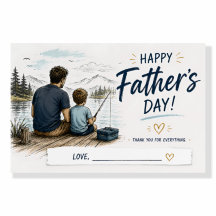Personalized Fishing Father’s Day Poster