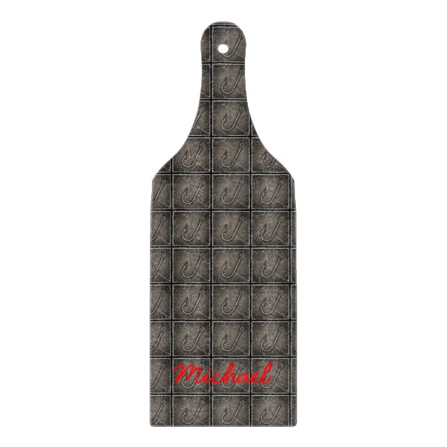 Personalized Fishing Glass cutting Board (Front)