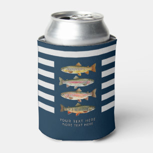 Personalized Fishing Lover – Trout Fishing Design Can Cooler