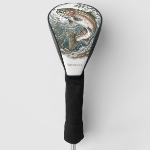 Personalized Fishing Lover – Trout Fishing Design Golf Head Cover