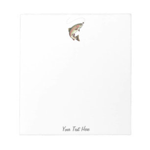 Personalized Fishing Lover – Trout Fishing Design Notepad