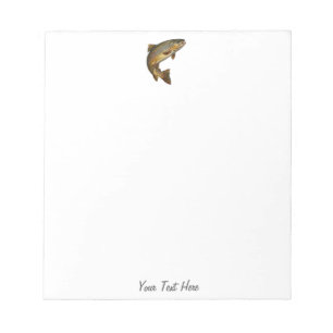 Personalized Fishing Lover – Trout Fishing Design Notepad