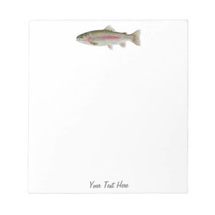 Personalized Fishing Lover – Trout Fishing Design Notepad