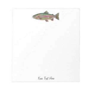 Personalized Fishing Lover – Trout Fishing Design Notepad