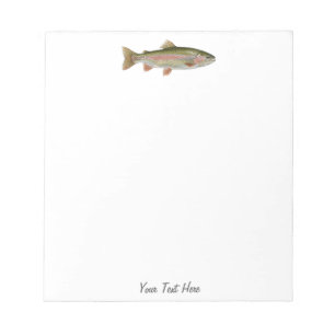 Personalized Fishing Lover – Trout Fishing Design Notepad