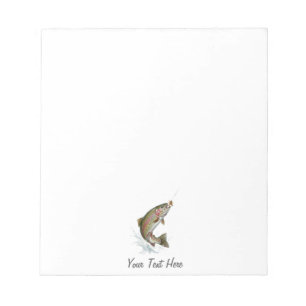 Personalized Fishing Lover – Trout Fishing Design Notepad