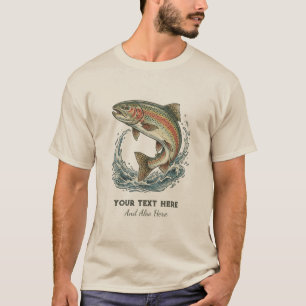 Personalized Fishing Lover – Trout Fishing Design T-Shirt