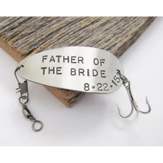 Personalized Fishing Lure "Father of The Bride" (Front)