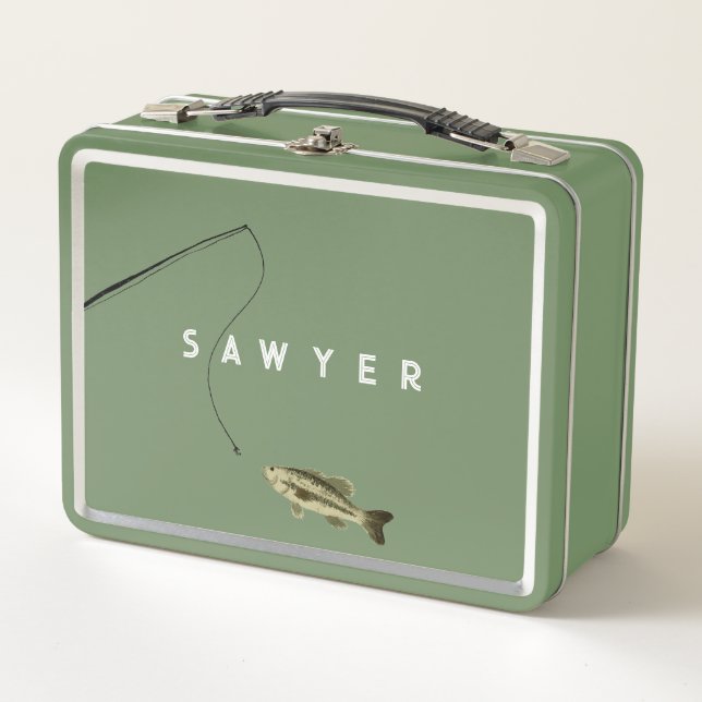 Personalized Fishing Metal Lunchbox (Front)