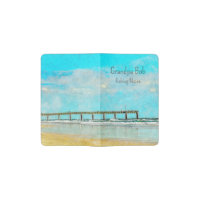 Personalized Fishing Notes - Florida Ocean Pier Pocket Moleskine Notebook