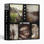 Personalized fishing photo album . 3 ring binder