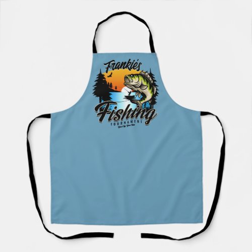 Personalized Fishing Tournament Fish Angler Trout Apron