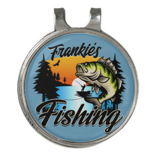 Fishing for Trout Golf Hat Clip