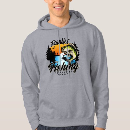 Personalized Fishing Tournament Fish Angler Trout Hoodie