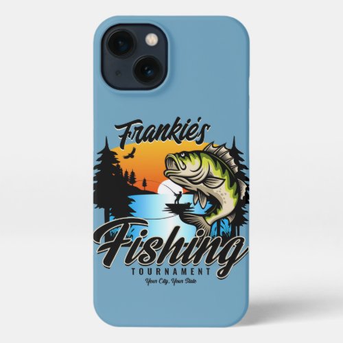 Personalized Fishing Tournament Fish Angler Trout  iPhone 13 Case