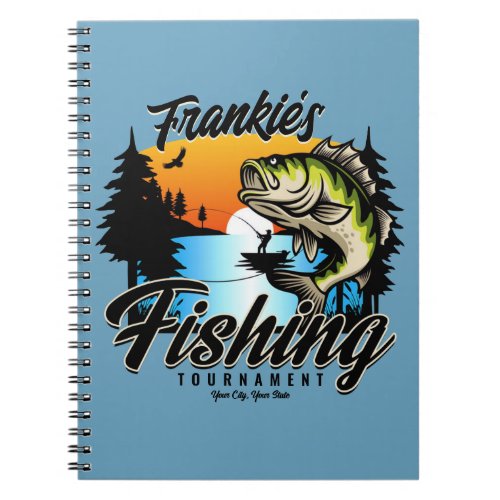 Personalized Fishing Tournament Fish Angler Trout  Notebook