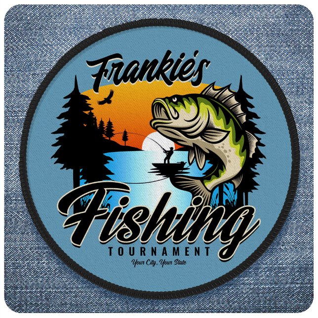 Personalized Fishing Tournament Fish Angler Trout  Patch (Creator Uploaded)