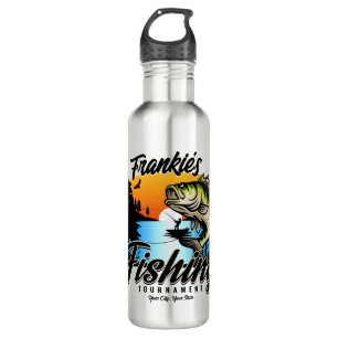 Personalized Fishing Tournament Fish Angler Trout Stainless Steel Water Bottle