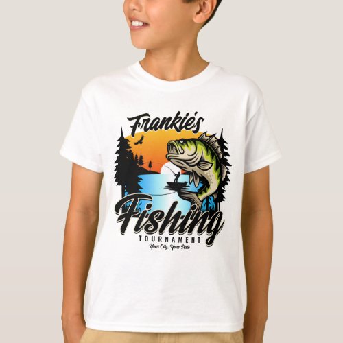Personalized Fishing Tournament Fish Angler Trout  T_Shirt