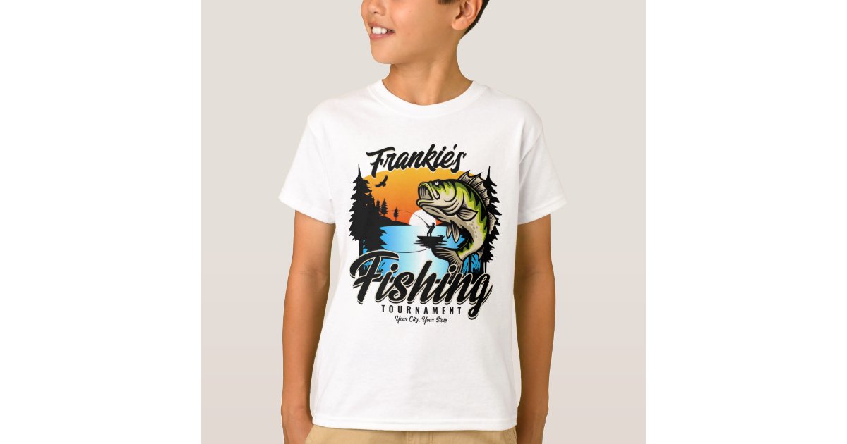 Personalized Fishing Tournament Fish Angler Trout T-Shirt
