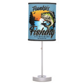 Personalized Fishing Tournament Fish Angler Trout Table Lamp (Front)