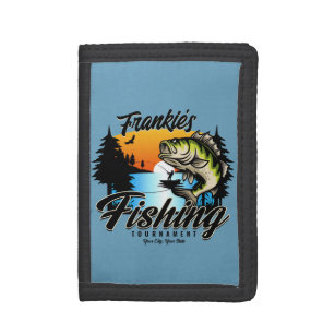 Fly Fishing - Book, Brown, Rainbow - Men's Trifold Wallet, Zazzle