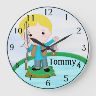 Personalized Fishing Wall Clock