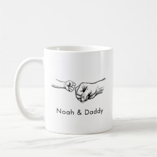 Personalized Fist Bump Dad Mug Father's Day Gift