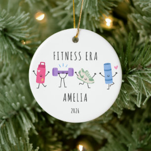 Personalized Fitness Era Christmas Ornament