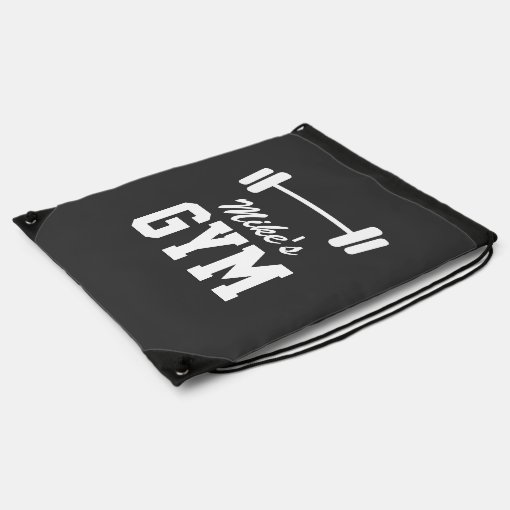 Personalized fitness gym drawstring backpack bag Zazzle