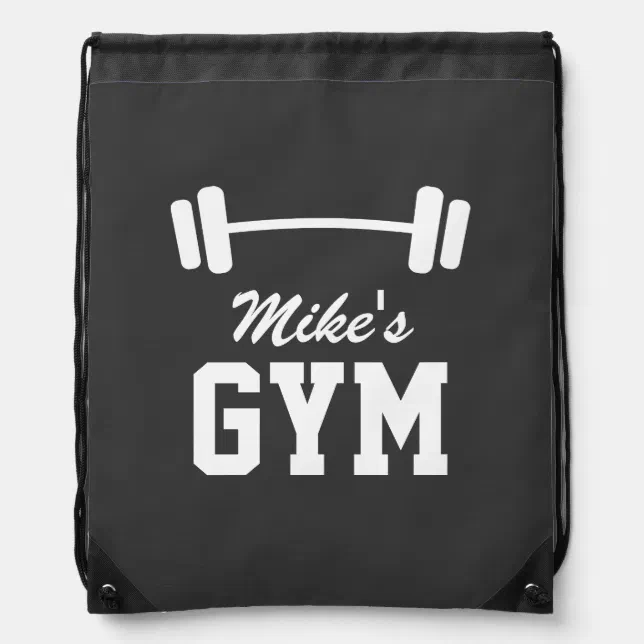 Personalized fitness gym drawstring backpack bag Zazzle
