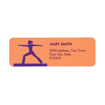Personalized Fitness Return Address Label by ArtbyMonica at Zazzle