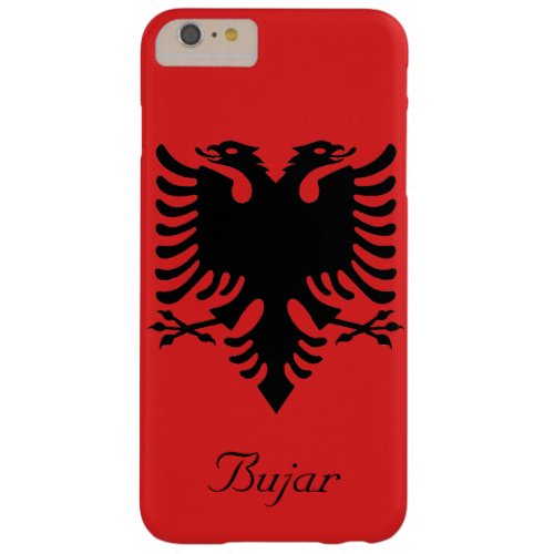Personalized Flag of Albania Double_Headed Eagle Barely There iPhone 6 Plus Case