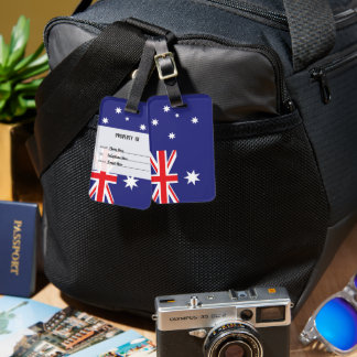 Personalized Flag Of Australia Luggage Tag