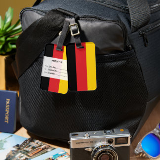 Personalized Flag Of Germany Luggage Tag