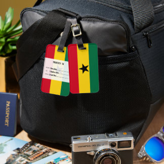 Personalized Flag Of Ghana Luggage Tag