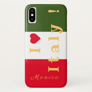 Personalized Flag of Italy iPhone X Case